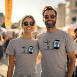 Marškinėliai „Žmogaus selfis, Kaunas” (unisex, įvairių spalvų) - Image 8